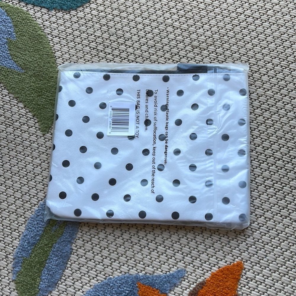 Kate Spade Large Canvas Polka Dot Zip Pouch - Picture 3 of 16